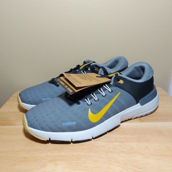 Nike Free Golf NN Wide Shoes Grey Gold Black FQ7875-003 Men's Size 11 W - Picture 3 of 7